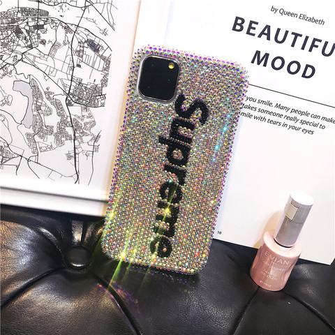 Supreme Luxury Girls Shiny Rhinestone Diamond Bling 14, 13, 12 iPhone Case