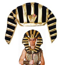 舞会帽子埃及金色帽 法老帽子 埃及法老帽子狮身人面帽子cos服装