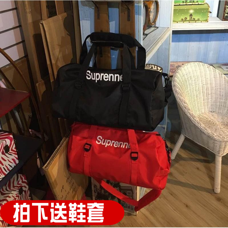 日韓時尚運動風大容量加鞋位男女健身運動包手提旅行包出差行李包