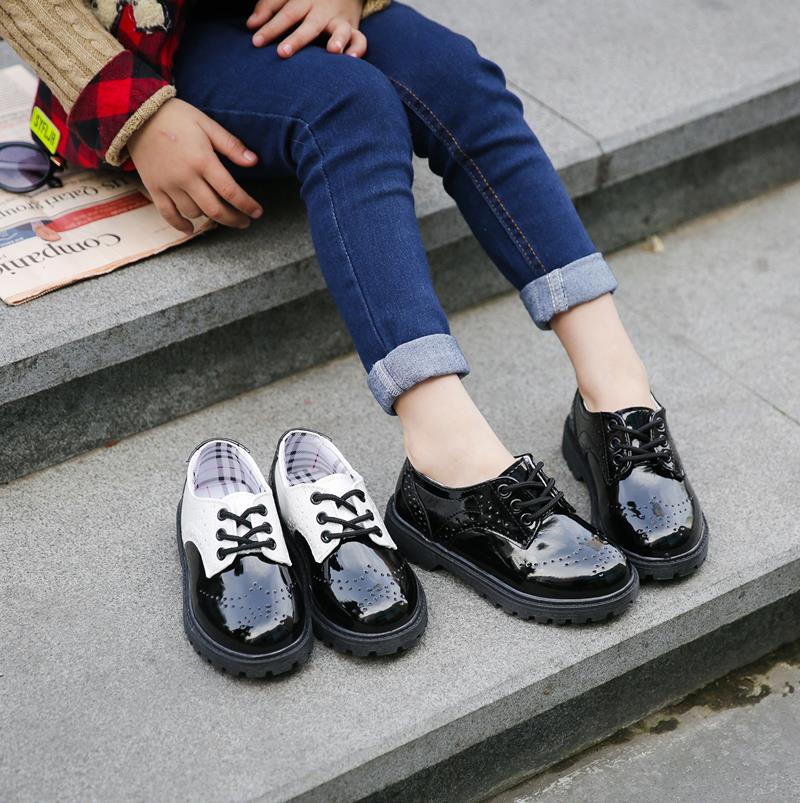 童鞋兒童皮鞋女童靴子男童馬丁靴英倫風秋鼕棉鞋加絨寶寶靴1-3歲