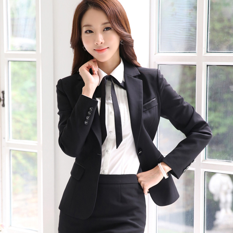 小西裝女外套秋鼕韓版黑色修身OL職業裝上衣厚款長袖女式正裝西服