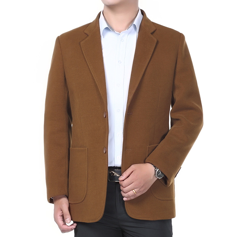 le printemps et l'automne casual seul costume du moyen-âge convient à des hommes décontracté costume de laine épaisse papa manteau grand code de la veste le printemps et l'automne casual seul costume du moyen-âge convient à des hommes décontracté costume de laine épaisse papa manteau grand code de la veste