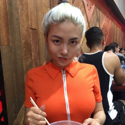 【AOLOL】设计性感风 圆环拉链 撞色设计 针织连体T 亲肤柔软