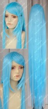 Кальмар синий 150 см прямой аниме cos женские аксессуары мягкая сестра косплей парик