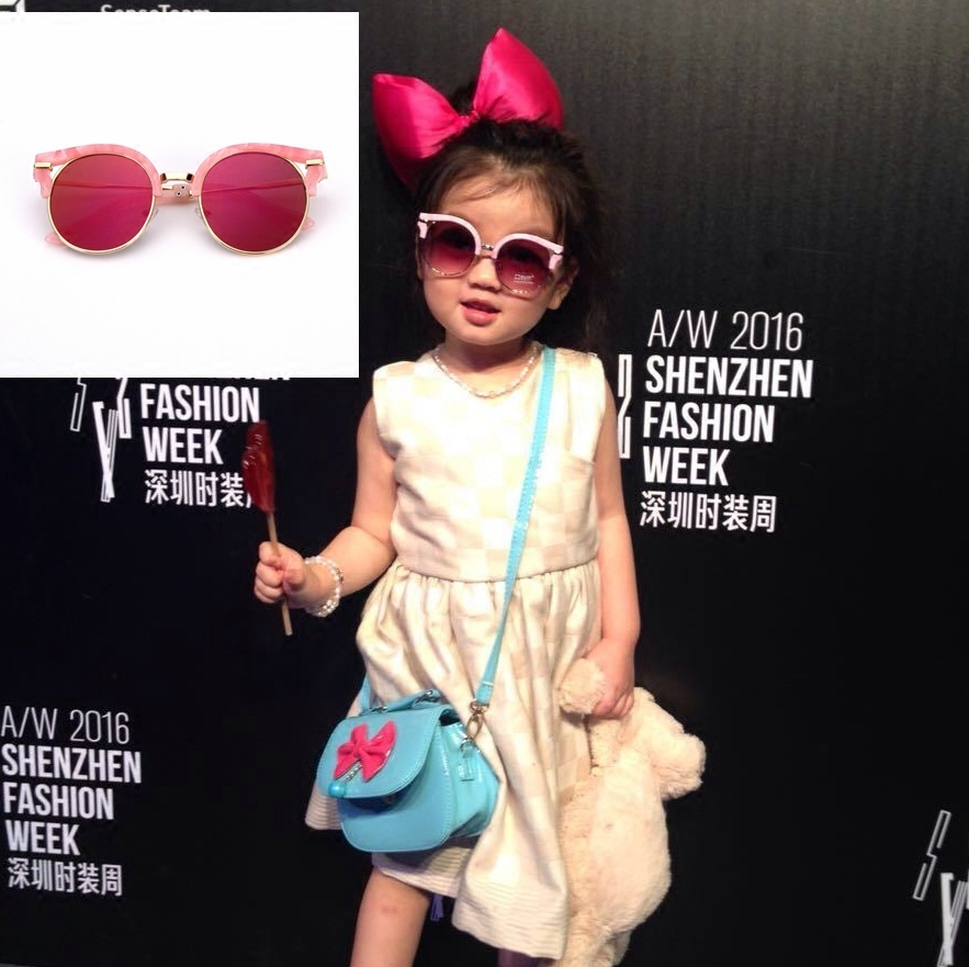 阿拉蕾款時尚兒童眼鏡韓版男童女童防紫外線太陽鏡寶寶蛤蟆墨鏡潮