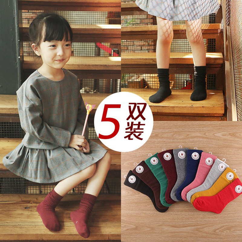 兒童堆堆襪韓國女童潮