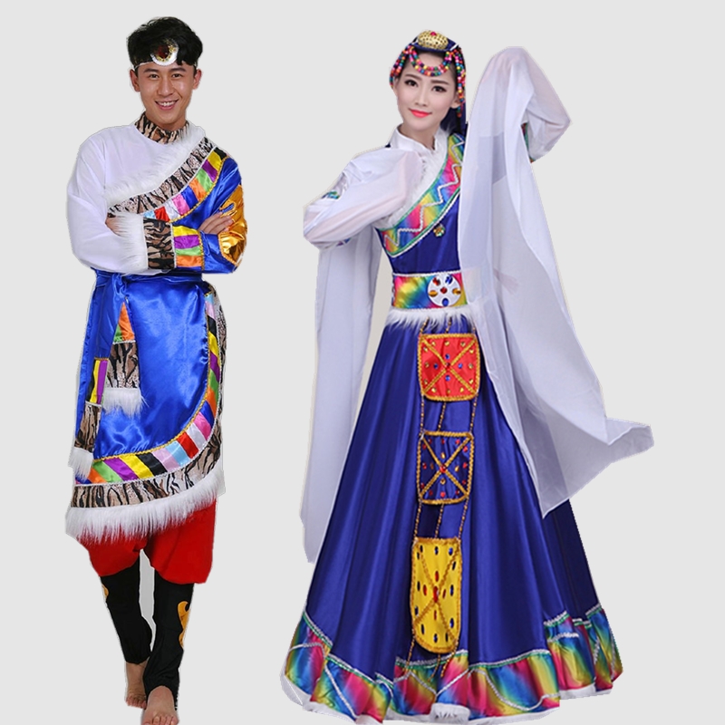 藏族女裝舞蹈服飾民族