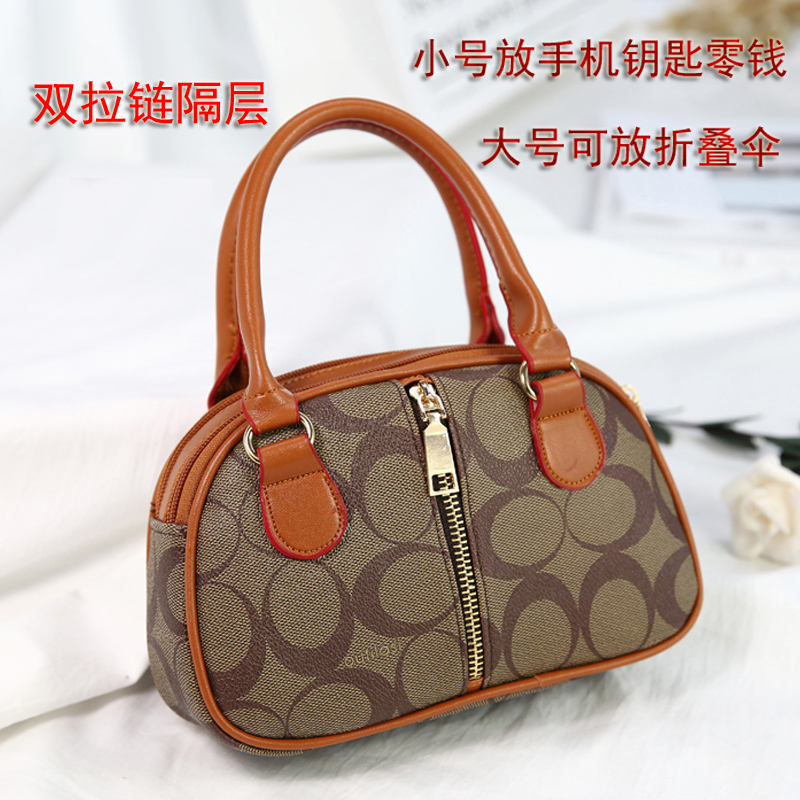 old middle-aged mom grocery shopping phone change clutch shoulin handbags elderly mini portable small bag