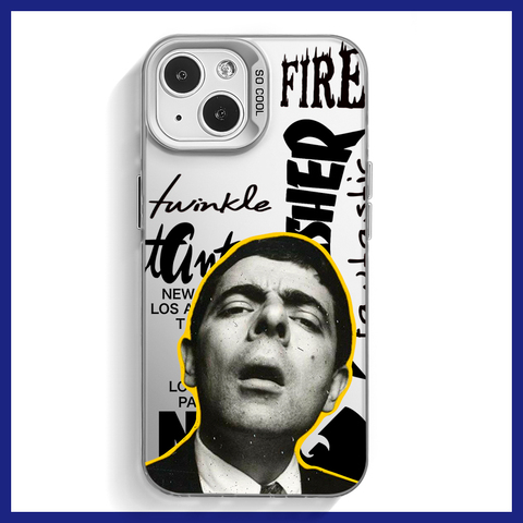 Silver — Mr. Bean Thrasher Niche Original 15, 14, 13, 12, 11 iPhone Case