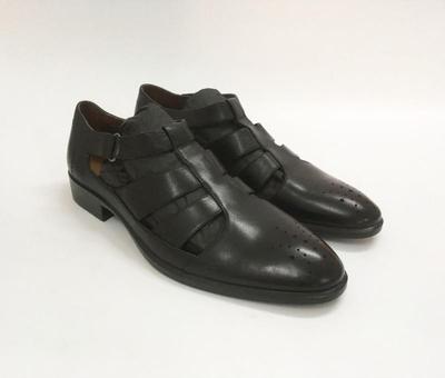 夏季男士凉鞋 魔术贴 牛皮原单