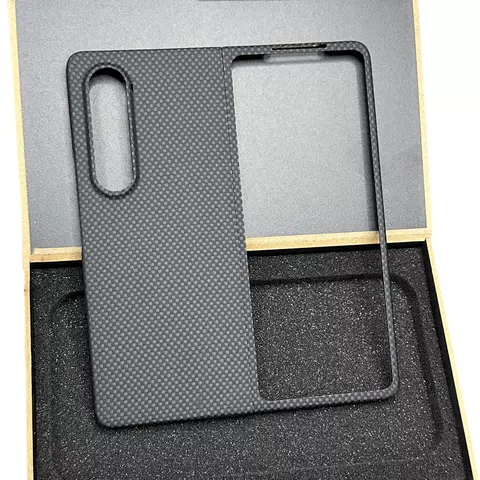 Galaxy Z Fold4, Galaxy Z Fold3 Phone Cases Covers Lightweight Carbon Fiber / Forged Carbon Fiber Slim Fit Tough Shockproof High End Premium