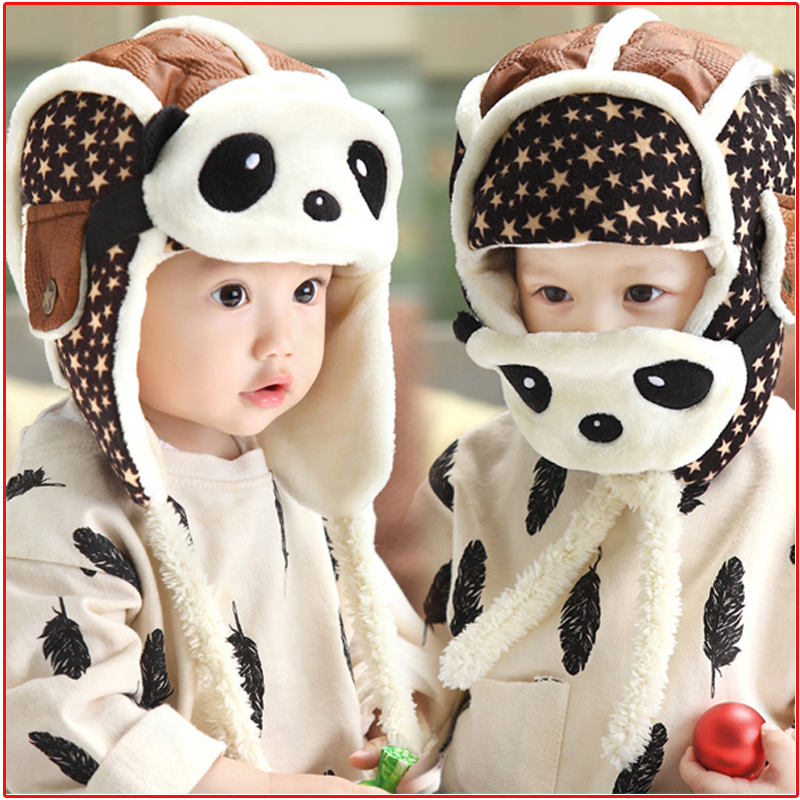寶寶帽子鼕季加絨護耳嬰兒帽6-12個月 男童1-2-4歲女兒童雷鋒帽潮
