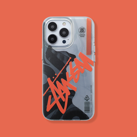 Orange — STUSSY New Silicone TPU 14, 13, 12 iPhone Case