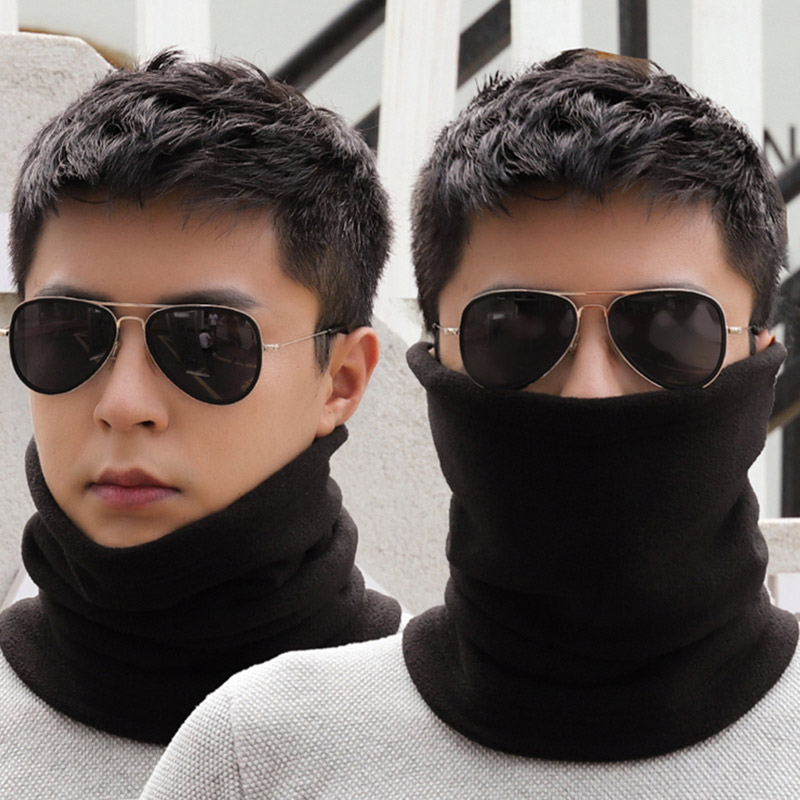 neck men‘s take-out scarf collared wei men‘s winter hat dual-use fake collar warm men‘s neck circle rider