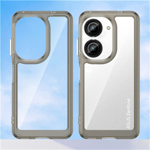 Gray — Zenfone 9 Zenfone 9 Colorful Hard Soft Phone Case