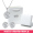 [White Diamond] S925 Silver Ear Stud+[White Diamond] Necklace+Exquisite Gift Box