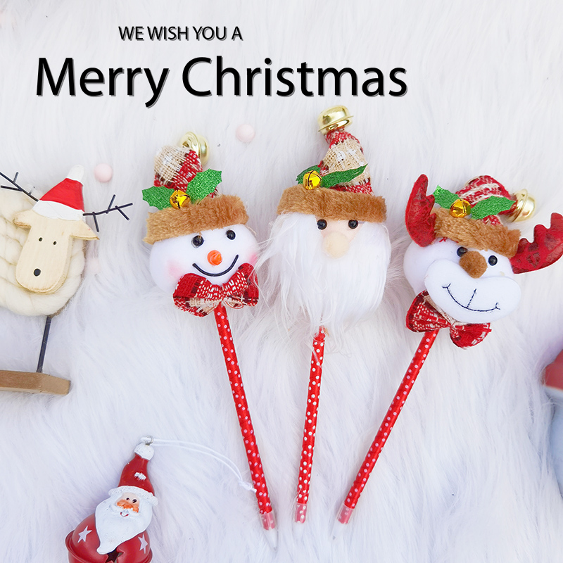 cistmas small gift cistmas decorative pen children‘s prizes gift kindergarten elementary school student creative cartoon stationery