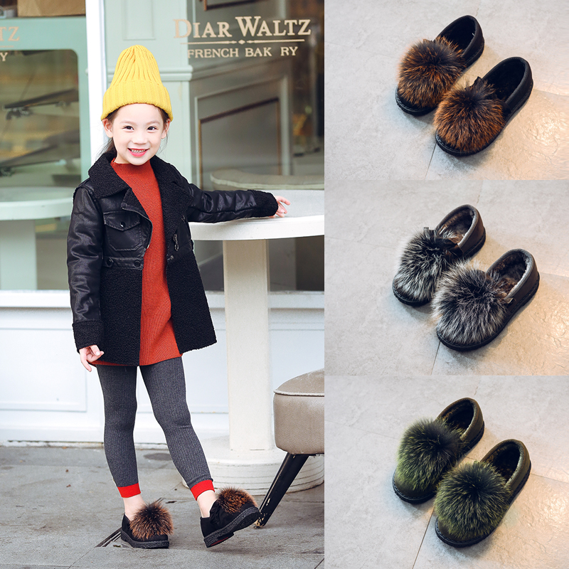 女寶寶鼕季加絨棉鞋2