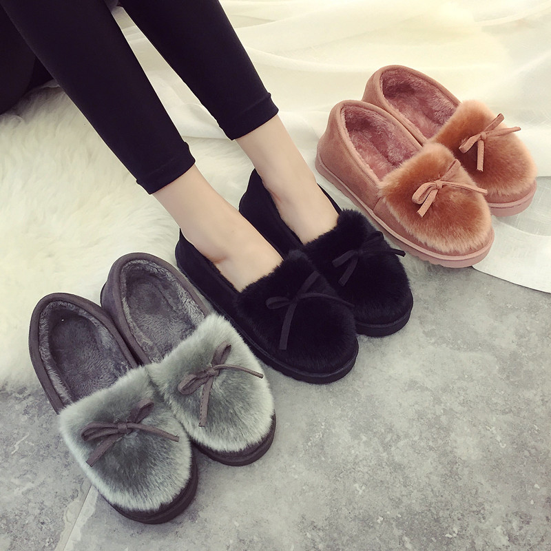 新款秋鼕季棉拖鞋女包跟厚底毛絨保暖居家室內外月子鞋毛拖豆豆鞋
