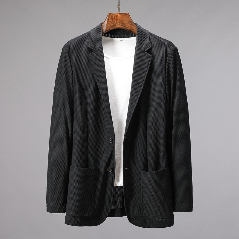 le printemps et l'été de nouveaux produits de haute confortable et respirante en maille ajourée stretch doux mince modèles de costume veste homme casual simple unique de l'ouest le printemps et l'été de nouveaux produits de haute confortable et respirante en maille ajourée stretch doux mince modèles de costume veste homme casual simple unique de l'ouest
