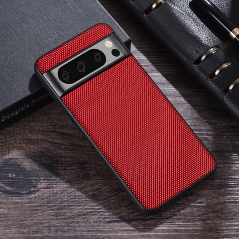 Red — Minimal Business Creative Weave Mesh Nylon 8, 8 Pro Google Pixel Phone Case