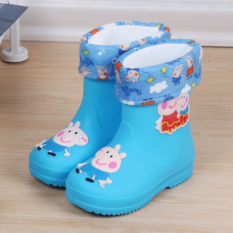 小豬佩琪雨鞋寶寶小孩1-5歲兒童小童雨鞋男童佩奇中筒雨靴防滑