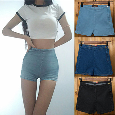 紧身弹力黑色高腰牛仔超短裤女夏热裤性感安全裤打底裤防走光外穿-淘宝网 紧身弹力黑色高腰牛仔超短裤女夏热裤性感安全裤打底裤防走光外穿-淘宝网