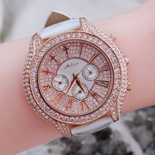 Подлинные часы Marisha, женские часы, большой циферблат, календарь, многофункциональный ремень, часы, дрель.