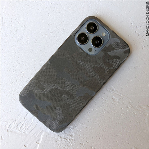 Gray — Canvas Fabric 15, 14, 13 iPhone Case
