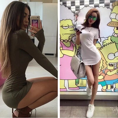 超短裙走光紧身性感女神透明透视开叉包臀夜店装小公主干爹超短裙