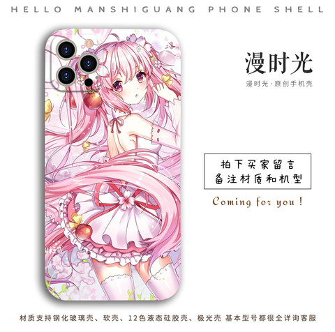 Hatsune Miku Pink Cherry Blossom Anime iPhone Case