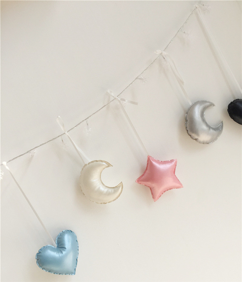 Style Simple Children's Room Star Love Moon Creative Wall Decoration Pendant_voghion.com