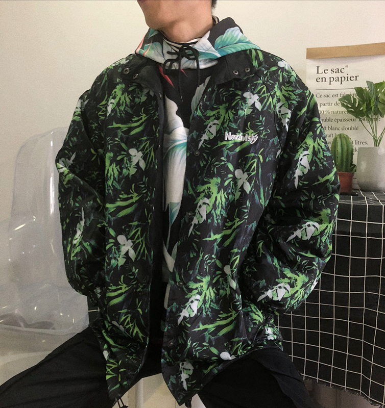 olive green polo windbreaker