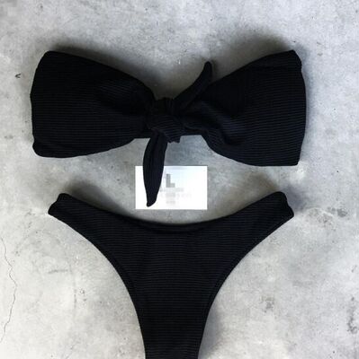 欧洲站速卖通ebay亚马逊爆款性感纯色抹胸泳衣比基尼-淘宝网