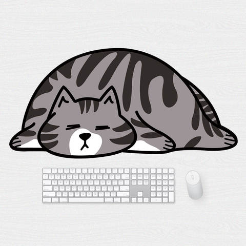 Ami Fat Cats Desktop Mousepad Water Proof Anti Slip 80 X 38,5cm
