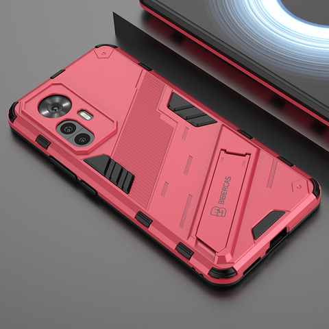 Pink — New Punk Armor Tough Shockproof Hybrid MagSafe Compatible Kickstand 12T, 12T Pro Phone Case