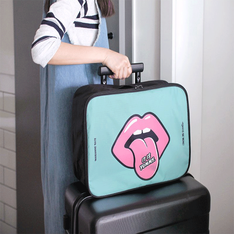 短途出門旅行包女輕便可愛韓版拉杆旅遊出差男小手提包行李收納袋