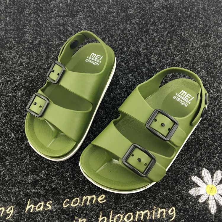 夏季男童鞋英倫1-4歲寶寶童涼鞋兒童防滑涼鞋2017小童塑料沙灘鞋