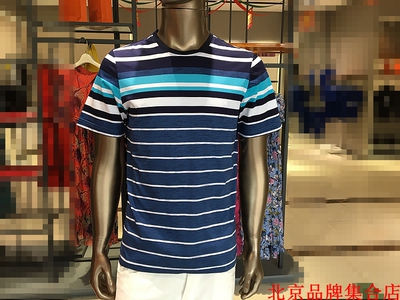 年中庆 优惠价 18新品 品牌男士 夏款 100%棉 时尚圆领 短