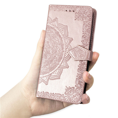 Light pink — Zenfone 7, Zenfone 7 Pro Wallets Folio Flip Magnetic Synthetic Leather Card Holder Folding Stand Embossed