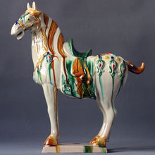 Тан Саньцзе керамическая лошадь маятник в гриве лошадь китайская лошадь имитация старинных бизнес - процессов подарки дома