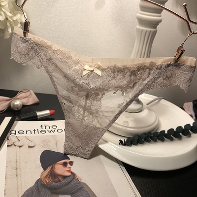 欧美蕾丝性感丁字裤女士内裤隐形无痕T字裤诱惑-淘宝网