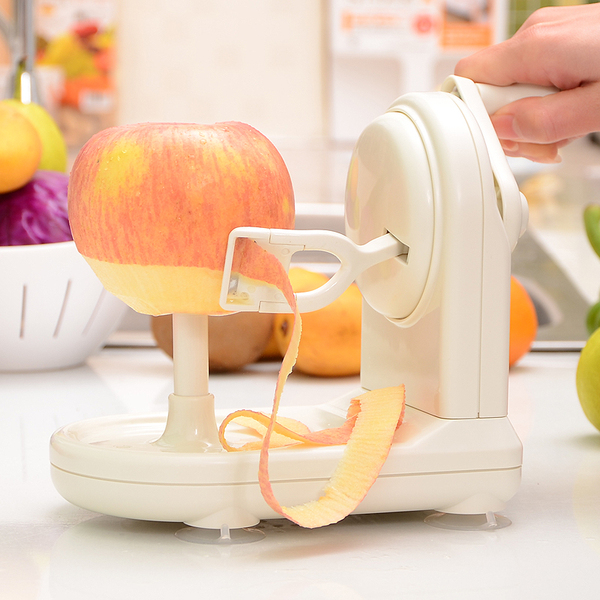 日本多功能削苹果机 手摇水果去皮厨房小工具 水果刀削皮刀削皮器