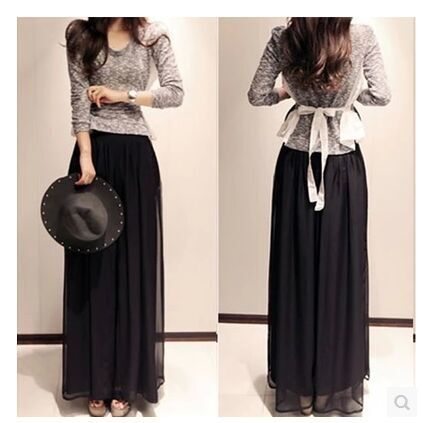 透气雪纺阔腿裤长裤夏季薄款宽松大码休闲裤2016新款女裤高腰裤裙