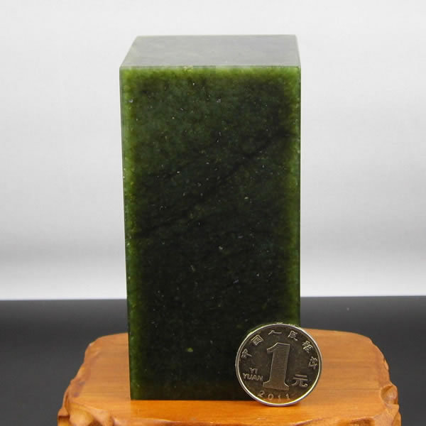 寿山石印章墨绿冻规格章练习章篆刻石料印石章料批发金石篆刻5x10