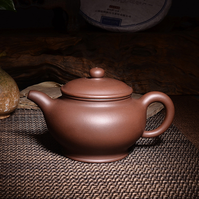 藏壶者 实力派周国平【全手工大莲子壶】茶壶茶具紫砂壶 450cc