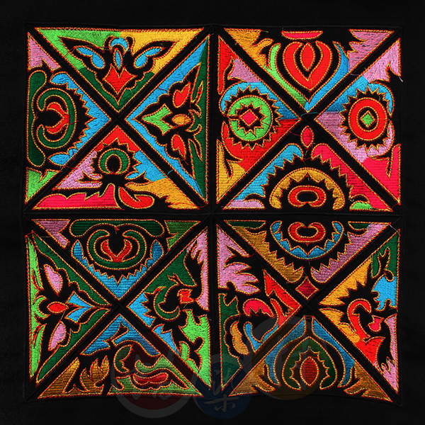 『贵州苗族刺绣 绣花片 绣片』用於装饰画 民族包包 民族服装辅料