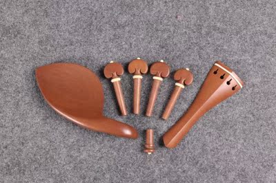 音芬特乐器 厂价直销 栆木小提琴配件 牛骨镶嵌弦轴 拉弦板 腮托