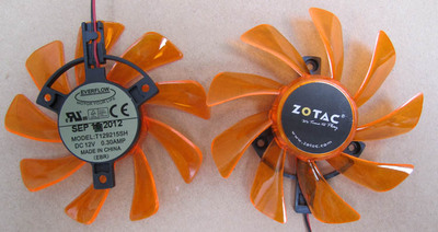 索泰GTX650TI钛1G显卡风扇 孔距3.9cm 直径8