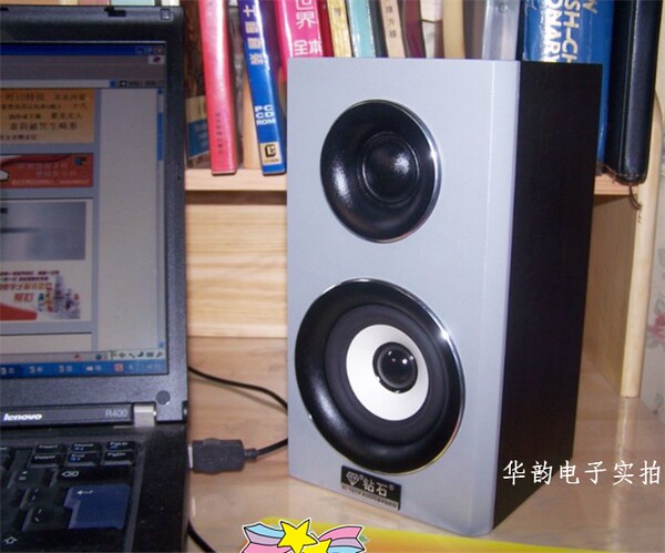 奇声正品钻石水晶 高保真hifi书架音箱 车载音箱 无源木质音箱